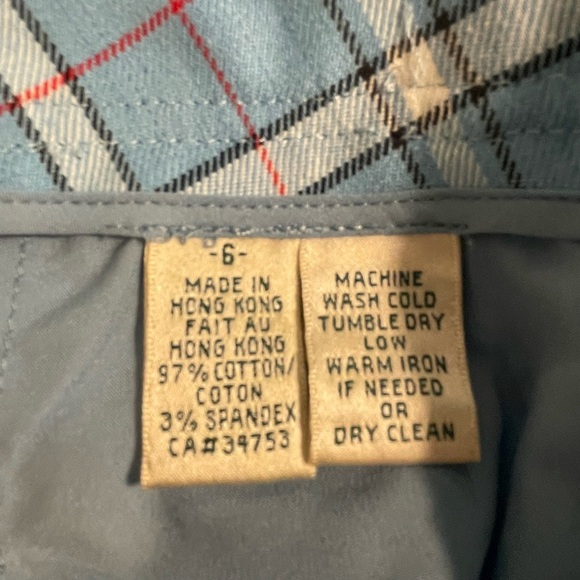 FAIRWAY & GREENE BLUE PLAID GOLF SKORT - Picture 5 of 5